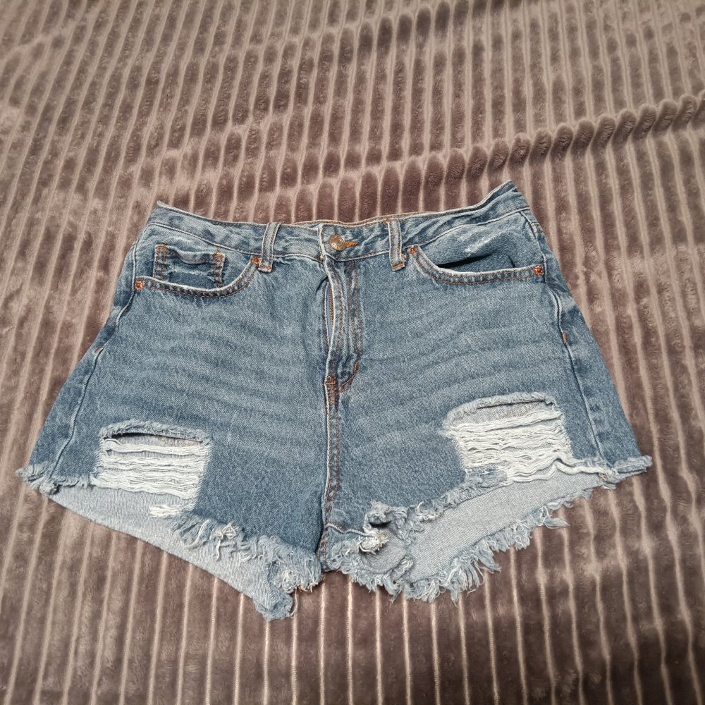 Distressed Jean Shorts